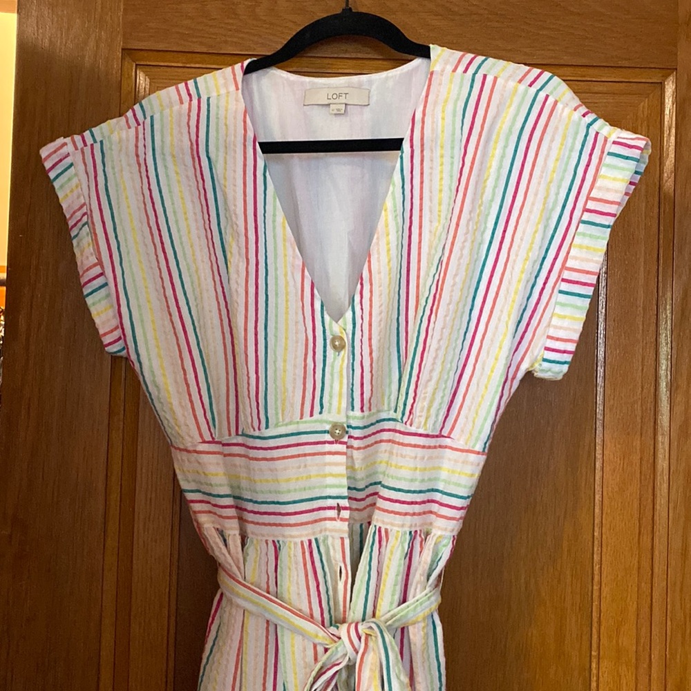 Loft size 12 rainbow dress